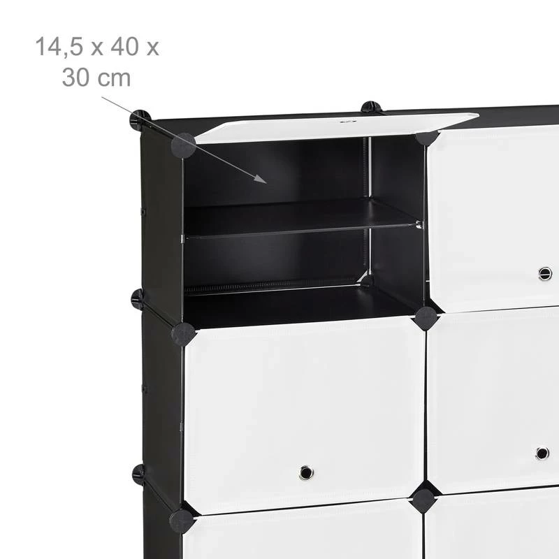 Étagère à Chaussures Noir Et Blanc 13 Étagère à Chaussures Noir Et Blanc – Image 11