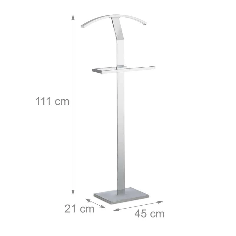 Valet De Chambre Métal Argenté Chromé 9 Valet De Chambre Métal Argenté Chromé – Image 7