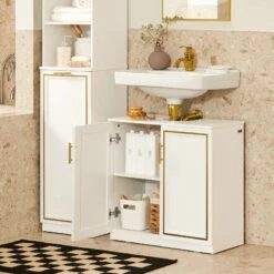 Meuble Sous Lavabo BZR86-W -HOME24 Soldes 193c9fe7cb5e40d7b02a3bab4a3f663d
