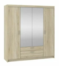 FURNIX Armoire Eliza 4D Avec Miroir