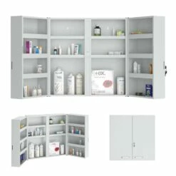 Armoire à Pharmacie 53x53cm Gris Métal -HOME24 Soldes 1ea6a48ead9949e6b78c0c01f0eca036