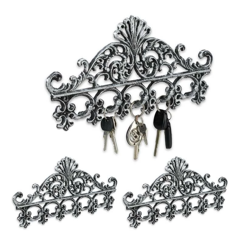 3x Portemanteaux Muraux En Fonte Blanc 11 3x Portemanteaux Muraux En Fonte Blanc – Image 9