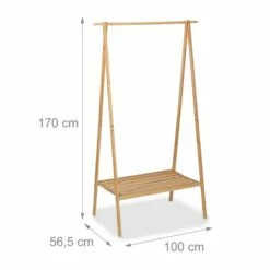 Portant En Bambou Pliable Avec étagère -HOME24 Soldes 24cc2fefc72a433e801edebab78f2a62