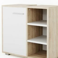 Meuble Sous-lavabo Perry Chêne/blanc -HOME24 Soldes 3034c0a578b84f0f90373c67d46b093d