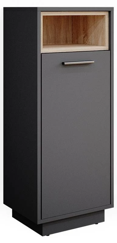 Chiffonnier Beatrice Antthracite/chêne 3 Chiffonnier Beatrice Antthracite/chêne