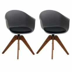 Fauteuil Pivotant DAVINA (Lot De 2) -HOME24 Soldes 32f2064846d54e229417d66961978d1a