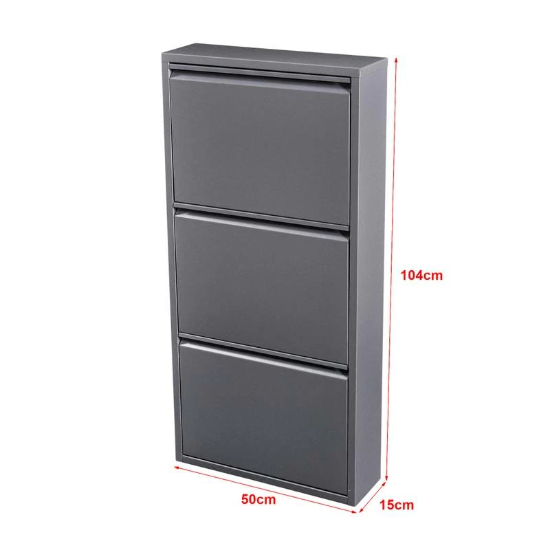 Meuble à Chaussures Sokndal à 3 Tiroirs 12 Meuble à Chaussures Sokndal à 3 Tiroirs – Image 10