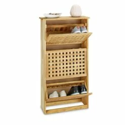 Meuble à Chaussures Haut En Bois Noyer -HOME24 Soldes 3621a5e657d04620a7cb065a1a9cbc5b