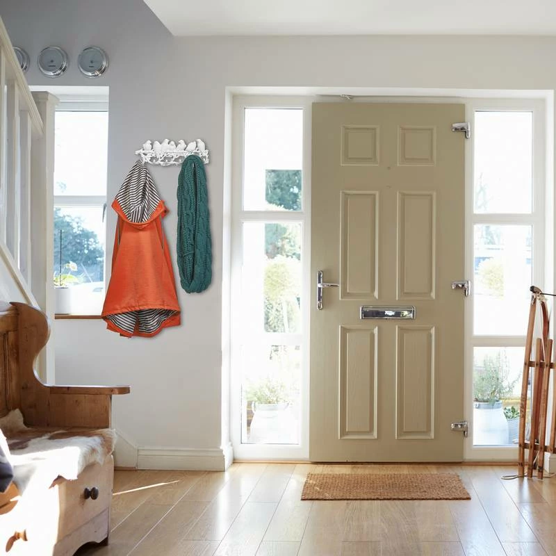 Portemanteau Blanc Design Oiseaux 4 Portemanteau Blanc Design Oiseaux – Image 2