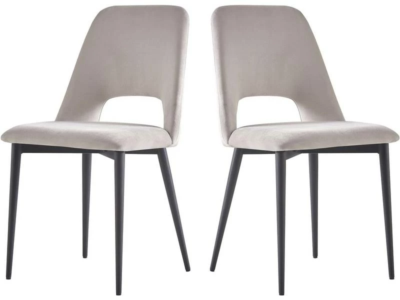 Lot De 2 Chaises En Velours Fedora - G 3 Lot De 2 Chaises En Velours Fedora - G