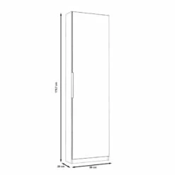 Meuble Chaussures Chêne + Miroir - DINO -HOME24 Soldes 3904ff099d8b4bffbbb7fa3aacfa8d69