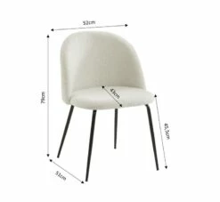 Chaise En Tissu Bouclette Et Métal Aimée -HOME24 Soldes 3b88efcfc57f4f6da834ecff58a85841