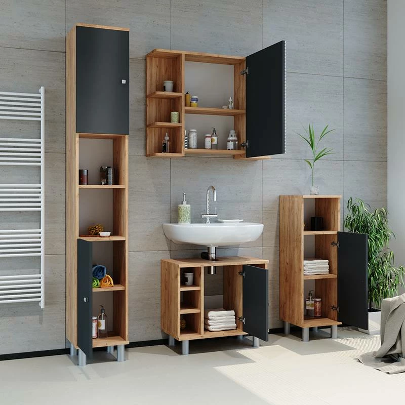 Armoire De Toilette Fynn Goldkraft 4 Armoire De Toilette Fynn Goldkraft – Image 2