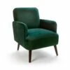 Fauteuil Rétro Velours Vert Forêt -HOME24 Soldes 3d5488f9e0fd46b6a8ba7c45c96b9111