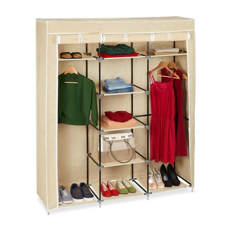 Penderie En Tissu, 9 Compartiments XXL 4 Penderie En Tissu, 9 Compartiments XXL – Image 2