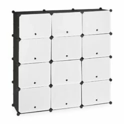 Étagère à Chaussures Noir Et Blanc