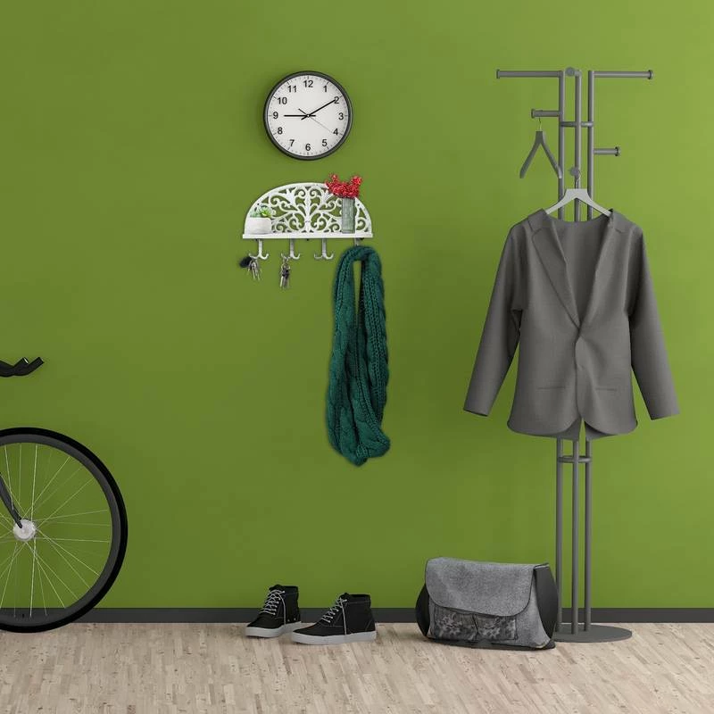 Porte-manteaux Mural Brun En Lot De 3 10 Porte-manteaux Mural Brun En Lot De 3 – Image 8