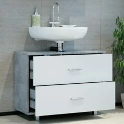 Meuble Sous-lavabo Ilias Sonoma/blanc -HOME24 Soldes 42f0cb3d66d04860af74f04b3478a05d