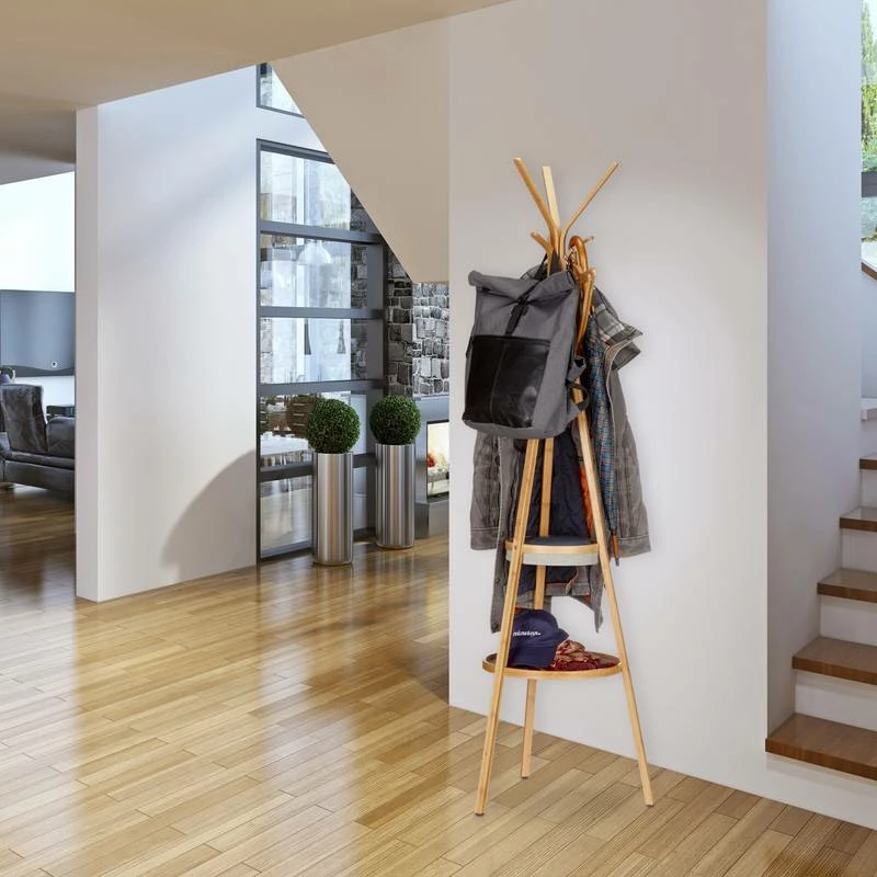 Porte-manteau En Bambou 4 Porte-manteau En Bambou – Image 2