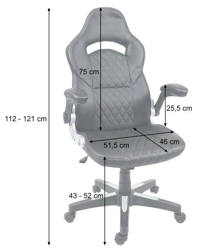 Chaise De Bureau HWC-F87 4 Chaise De Bureau HWC-F87 – Image 2