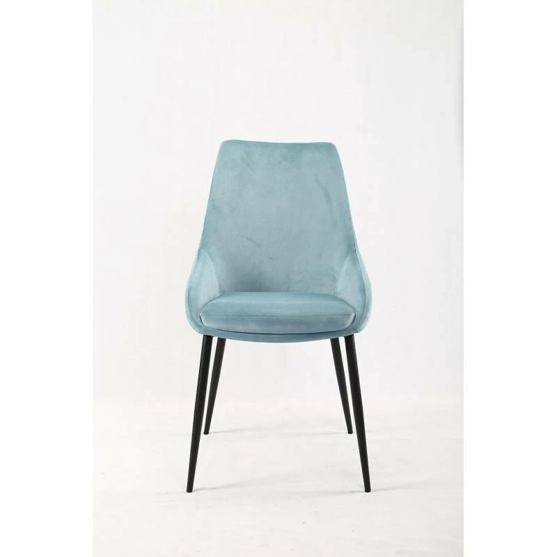 2 Chaises En Velours Bleu - JAZZY 5 2 Chaises En Velours Bleu - JAZZY – Image 3