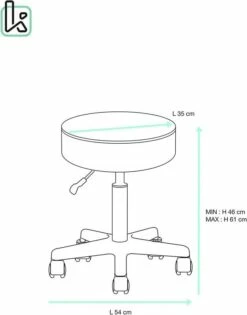 Tabouret à Roulettes Hauteur Réglable YÉ 17 Tabouret à Roulettes Hauteur Réglable YÉ -HOME24 Soldes 4421211d52d64191b67615c51108fdf4
