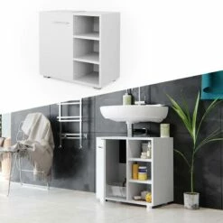 Meuble Sous-lavabo Perry Blanc -HOME24 Soldes 44368d560d904085992112168f500c3b