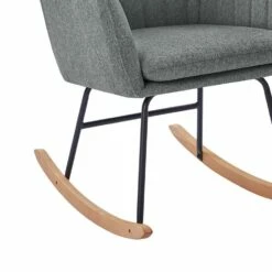 Fauteuil ELSA Tissu Gris Rocking Chair 26 Fauteuil ELSA Tissu Gris Rocking Chair -HOME24 Soldes 445a7c6bbe6247f5a849cf224abf14bd