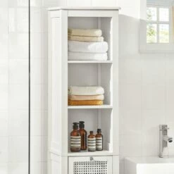 Meuble Colonne De Salle De Bain BZR36-W -HOME24 Soldes 448ef905263248728379d9d9cc4a30b4