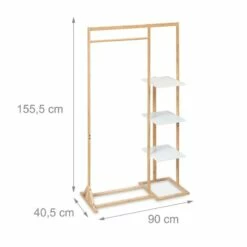 Penderie En Bambou Avec étagères 21 Penderie En Bambou Avec étagères -HOME24 Soldes 45f19640838e4800a2bbd8fd474556ee