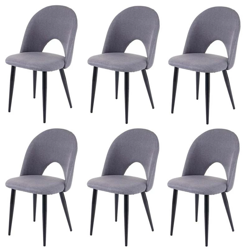 Chaise Capitonnée HWC-D73 (lot De 6) 3 Chaise Capitonnée HWC-D73 (lot De 6)