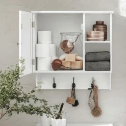 Armoire Haute Salle De Bain BZR103-W -HOME24 Soldes 46a959a90dc14c729e8210a288e5efd5