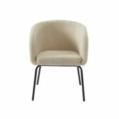 Fauteuil BELEM En Tissu Bouclette Blanc -HOME24 Soldes 46d7c64e38c144f8b1646bd3b5195f1c