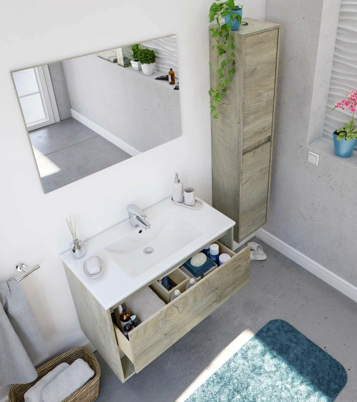 Colonne De Salle De Bains Salinas Chêne 4 Colonne De Salle De Bains Salinas Chêne – Image 2