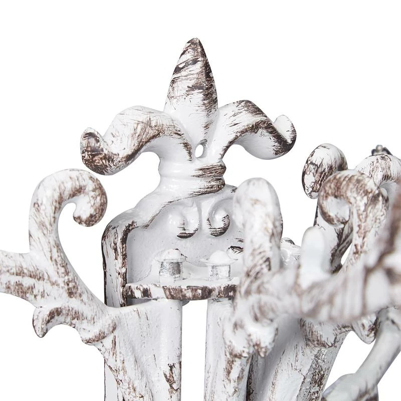 Garderobe Murale Vintage Lot De 4 Blanc 9 Garderobe Murale Vintage Lot De 4 Blanc – Image 7