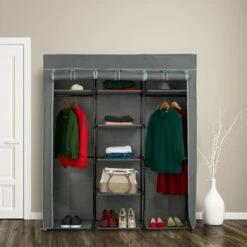 Penderie En Tissu XXL Avec 2 Tringles -HOME24 Soldes 4a70b70d394b4145a1f0fd45884a9870