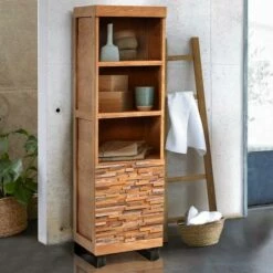 Néo - Colonne De Salle De Bain En Teck M -HOME24 Soldes 4c65129a3f384dab91fd2531fefefe08