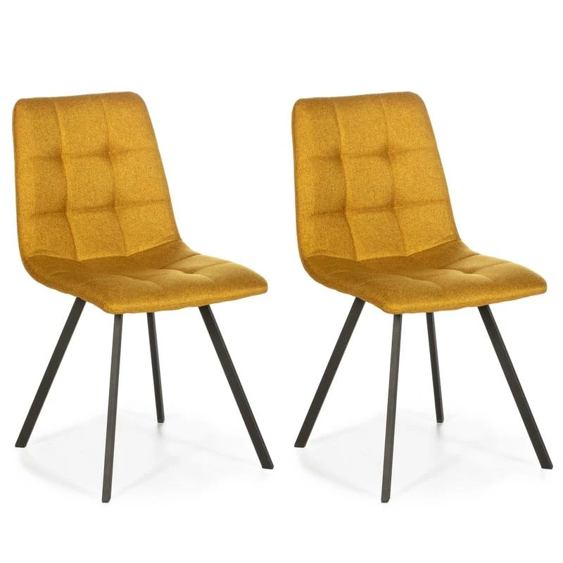 Set De 2 Chaises Mila Tapissées Vert 12 Set De 2 Chaises Mila Tapissées Vert – Image 10