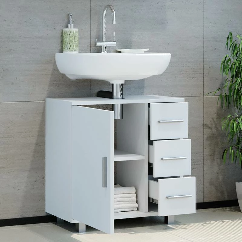 Meuble Sous-lavabo Ilias 60cm Blanc 5 Meuble Sous-lavabo Ilias 60cm Blanc – Image 3