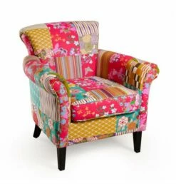 Fauteuil Aliénor Tissu Bohème