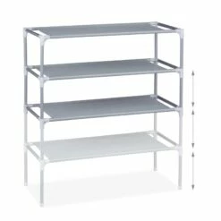 Étagère à Chaussures 4 Niveaux 22 Étagère à Chaussures 4 Niveaux -HOME24 Soldes 53522f43d0294eaba9cf241001141b0f