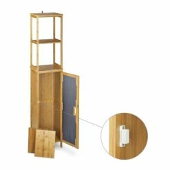 Armoire De Salle De Bain Bambou 5 étages -HOME24 Soldes 54bee838906e4bb3ad234f539e25516f