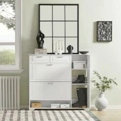 Meuble à Chaussures FSR104-W 12 Meuble à Chaussures FSR104-W -HOME24 Soldes 5658ec7b344a44528bd38f5da589ff58