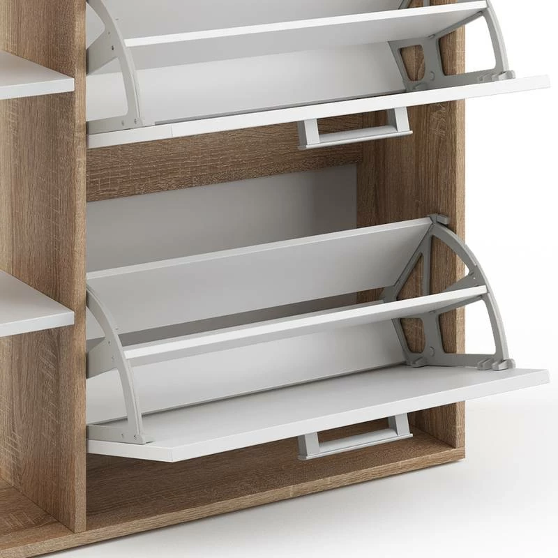 Meuble à Chaussures Orlando Blanc/béton 10 Meuble à Chaussures Orlando Blanc/béton – Image 8