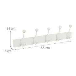 Portemanteau Mural Blanc 5 Crochets 15 Portemanteau Mural Blanc 5 Crochets -HOME24 Soldes 5a86542750ba4bbbbda5df5b834d1811