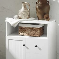 Meuble Bas De Salle De Bain BZR107-W -HOME24 Soldes 5d20292f488248fb9092cf52821bebec