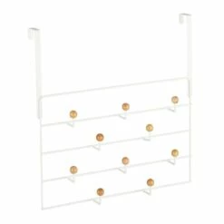 Porte-manteau Porte 10 Crochets Blanc