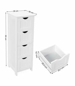 Chiffonnier De Rangement 4 Tiroirs Blanc -HOME24 Soldes 6048fbaa661743b799f7284eba45ddc5