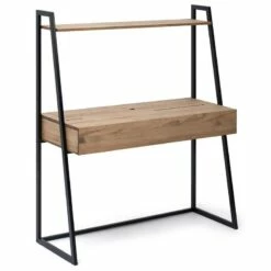 Coiffeuse 121x48x144 Cm Noir-Vieilli