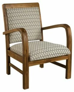 Fauteuil Hexago En Teck Tissu Vert